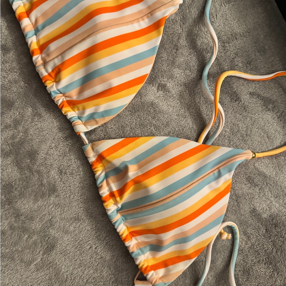 Striped Multicolor Bikini Set - image 2